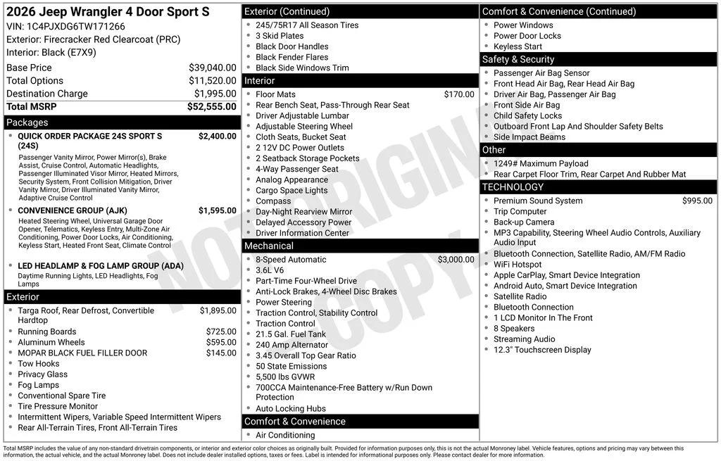 jeep wrangler 4-door 2026 1C4PJXDG6TW171266 image jeep wrangler 4-door 2026 1C4PJXDG6TW171266 image